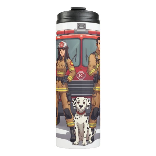 Heroic Firefighters Anime Thermal Tumbler (Front)