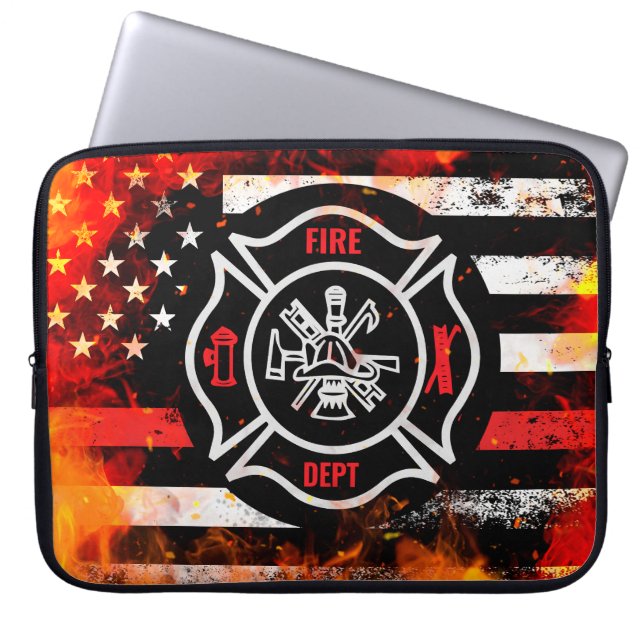 Heroic First Responder Gift Laptop Sleeve (Front)