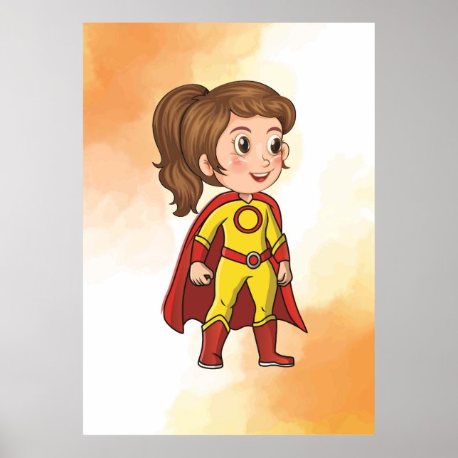 Heroic Girl Wonder Poster - Fun Kids Factory (Front)