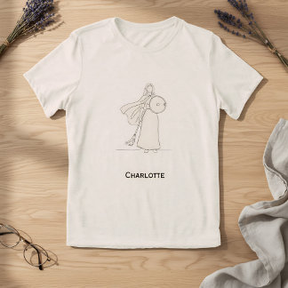 Heroic Line Art Design -Modern Minimalist Warrior  Tri-Blend Shirt