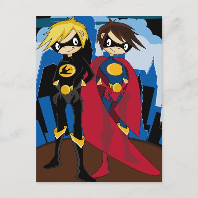 Heroic Superheroes Postcard (Front)