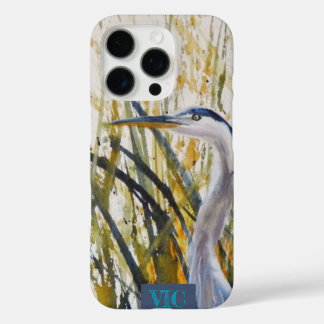 Heron Art - In The Weeds iPhone 16 Pro Case