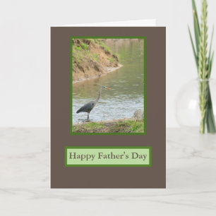 HERON AT POND/HAPPY FATHER'S DAY CARD
