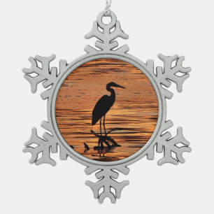 Heron at Sunset Ornament
