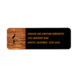 Heron at Sunset Return Address