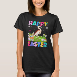 Heron Bird Happy Easter Bunny Heron Easter Sunday T-Shirt