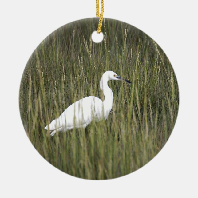 Heron Bird Ornament (Front)