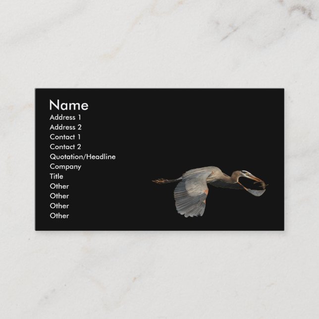 heron business card (Front)