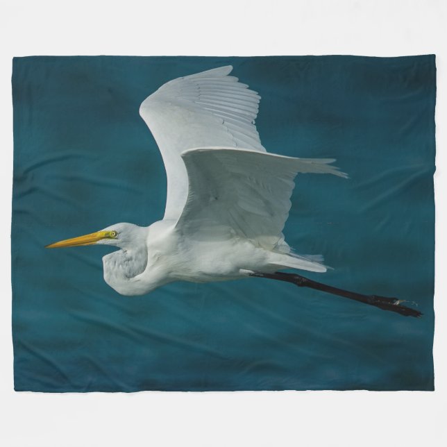 HERON FLEECE BLANKET (Front (Horizontal))