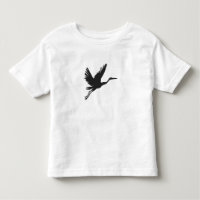 Heron flying silhouette - Choose background color