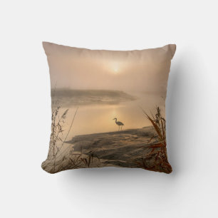 Heron Heaven - Landscape on the Lake Cushion