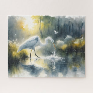 Heron Hunting Jigsaw Puzzle