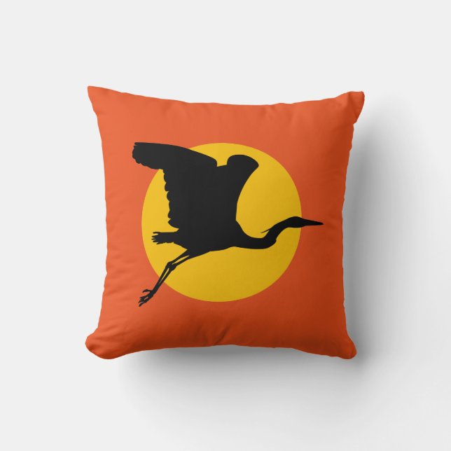 Heron in flight cushion (Front)