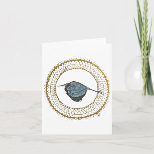 Heron in Flight Folded Note Card