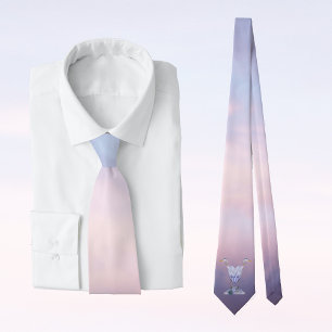 Heron in modern style tie
