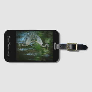 Heron Luggage Tag