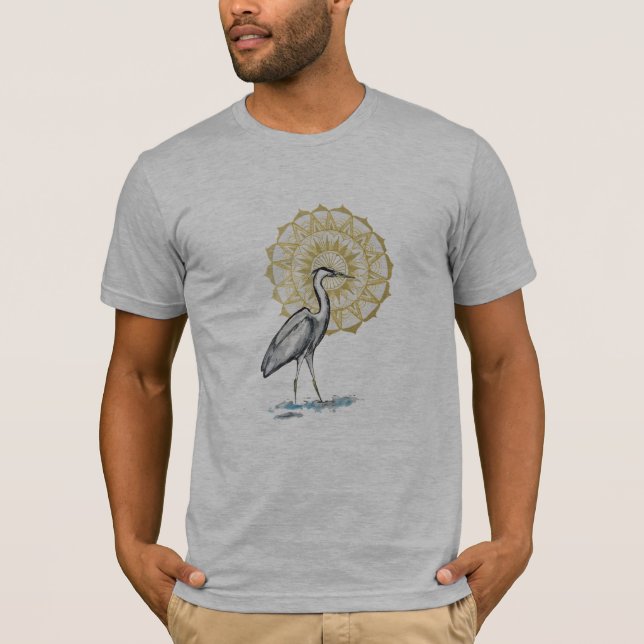 Heron Mandala T-Shirt (Front)