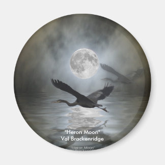 "HERON MOON" Magnets