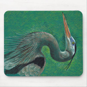 Heron mousepad