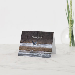 Heron Take Off Thank You Card