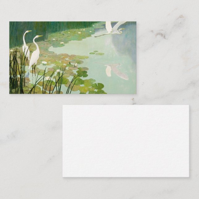 Herons in Summer by Newell Convers Wyeth Business Card (Front/Back)