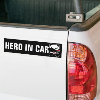 heropandbear bumper sticker