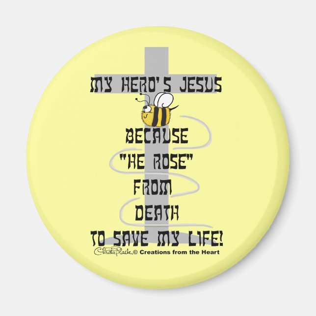 Hero's Jesus Magnet (Front)