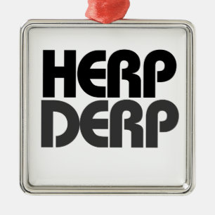 Herp Derp Metal Tree Decoration