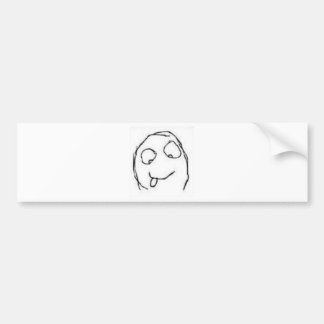 Herp Derp Rage Comic Bumper Sticker