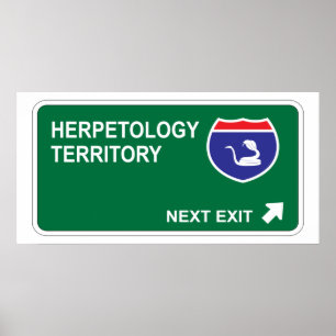 Herpetology Next Exit Poster