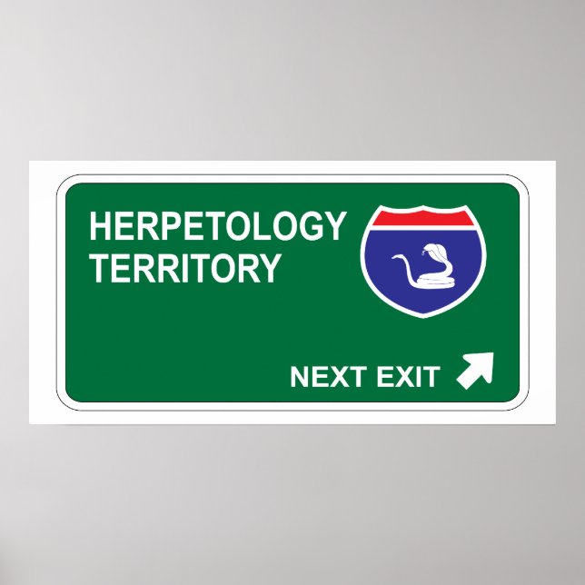 Herpetology Next Exit Poster (Front)