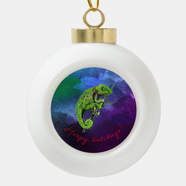 Herpy holidays Ornament (Front)