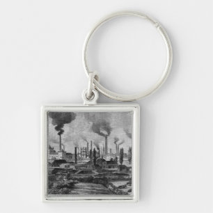 Herr Krupp's Factory in Essen, Germany Key Ring