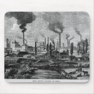 Herr Krupp's Factory in Essen, Germany Mouse Mat