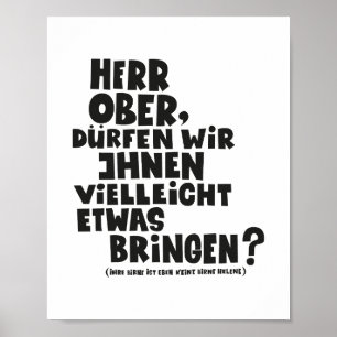 Herr Ober - Pappa Ante Portas - Loriot   Herr Ober Poster