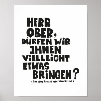 Herr Ober - Pappa Ante Portas - Loriot   Herr Ober Poster