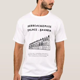 "Herrenchiemsee Palace, Bavaria"   Minimalist Art T-Shirt