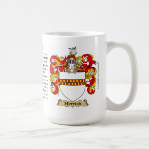 Herrick, the Origin, the Meaning and the Crest Coffee Mug
