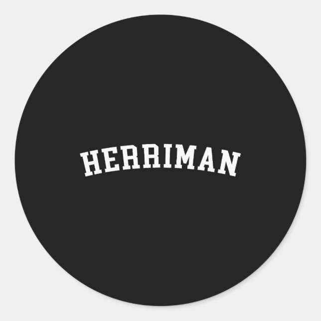 Herriman  classic round sticker (Front)