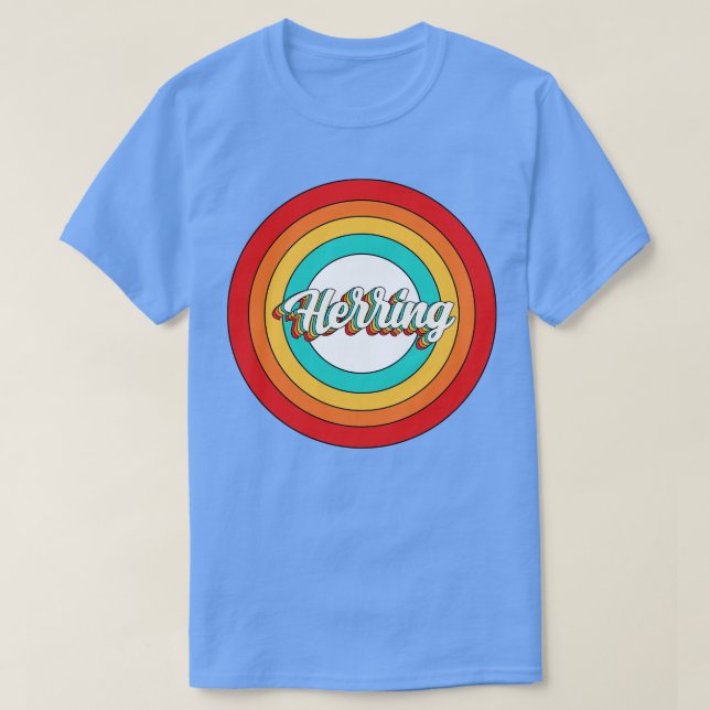 Herring Name Shirt Vintage Herring Circle (Design Front)