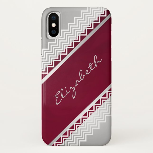 Herringbone Lace Personalised Case-Mate iPhone Case (Back)
