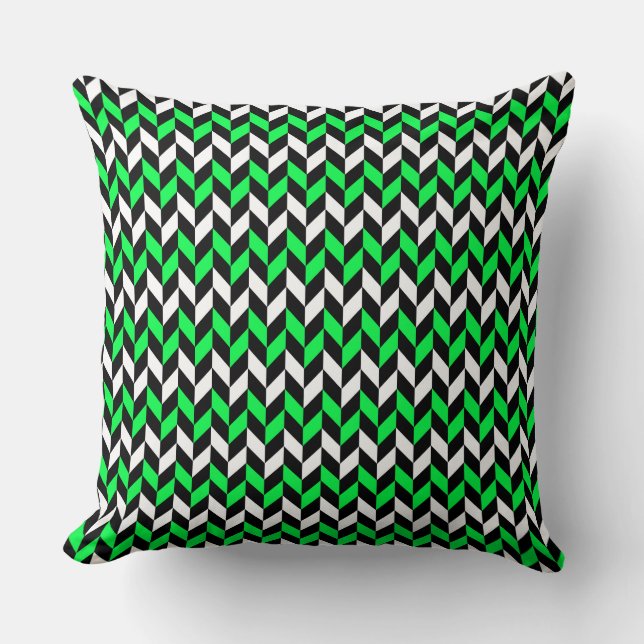 Herringbone pattern Design Throw Pillow (Front)