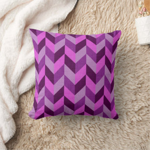 Herringbone pattern in purple cushion