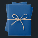 Herringbone tweed simple classic bright blue wrapping paper sheet<br><div class="desc">This trio of simple tweed-effect blue wrapping paper sheets is perfect for all of your holiday, graduation and more gifts. This classic pattern - a herringbone fabric effect - is chic and subtle and can work with a variety of design themes. The blue is bright and fun, and the pattern...</div>