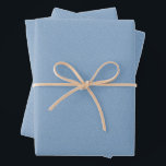 Herringbone tweed simple classic light blue wrapping paper sheet<br><div class="desc">This trio of simple tweed-effect dusty light blue wrapping paper sheets is perfect for all of your holiday, graduation and more gifts. This classic pattern - a herringbone fabric effect - is chic and subtle and can work with a variety of design themes. The blue is soft and on trend,...</div>