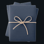 Herringbone tweed simple classic navy Christmas Wrapping Paper Sheet<br><div class="desc">This trio of simple tweed-effect blue Christmas wrapping paper sheets is perfect for all of your holiday gifts. This classic pattern - a herringbone fabric effect - is chic and subtle and can work with a variety of holiday design themes. The blue is festive and the pattern gives off a...</div>