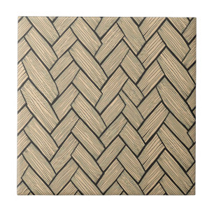 Herringbone Wood Parquet Pattern Tile