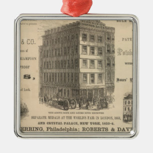 Herring's Patent Champion Safes Metal Tree Decoration