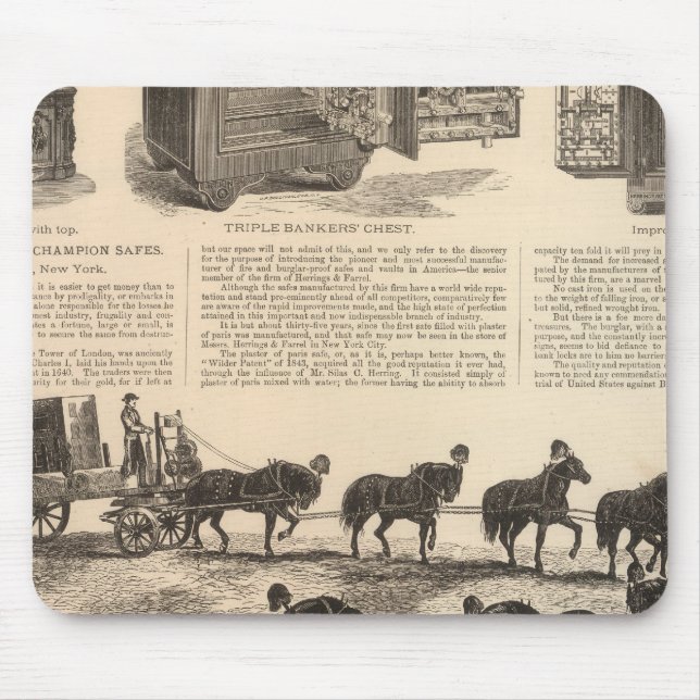 Herring's Patent Champion Safes Mouse Mat (Front)
