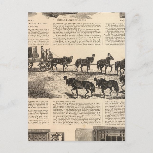 Herring's Patent Champion Safes Postcard (Front)